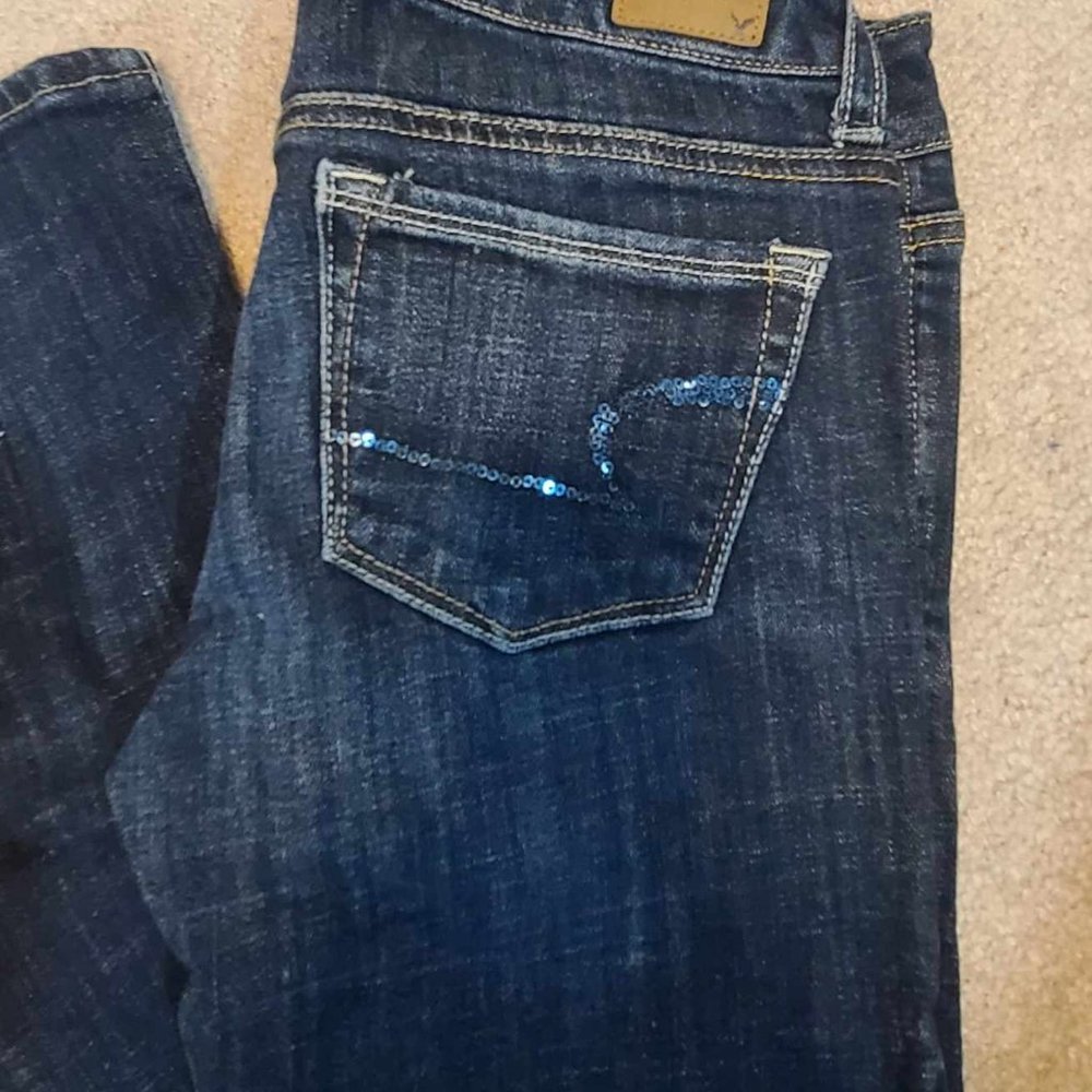 American Eagle Stretch Skinny Kick Jean - Picture 2 of 4